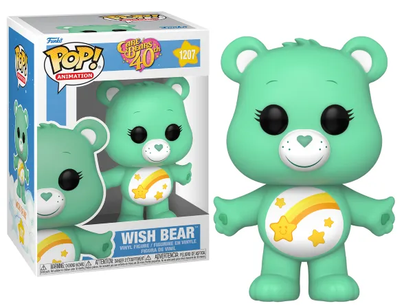 CARE BEARS - POP N° 1207 - 40th Ann. - Wish Heart Bear w/ (FL) Chase